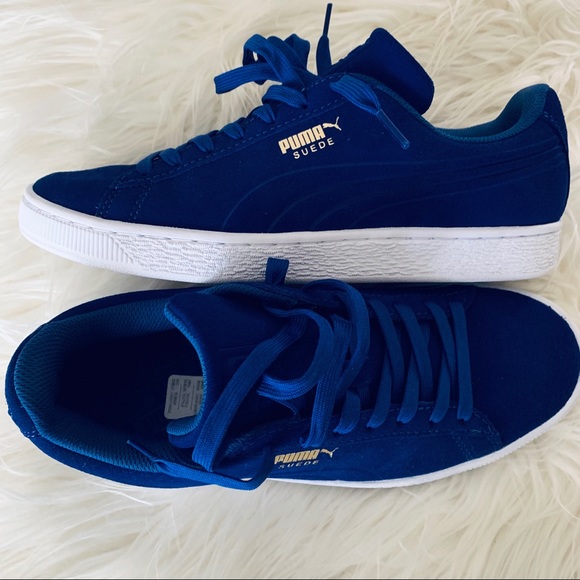 blue suede pumas men